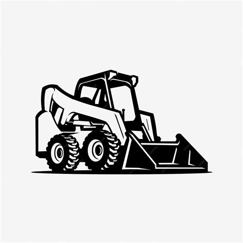 skid steer loader image download|black and white skid steer.